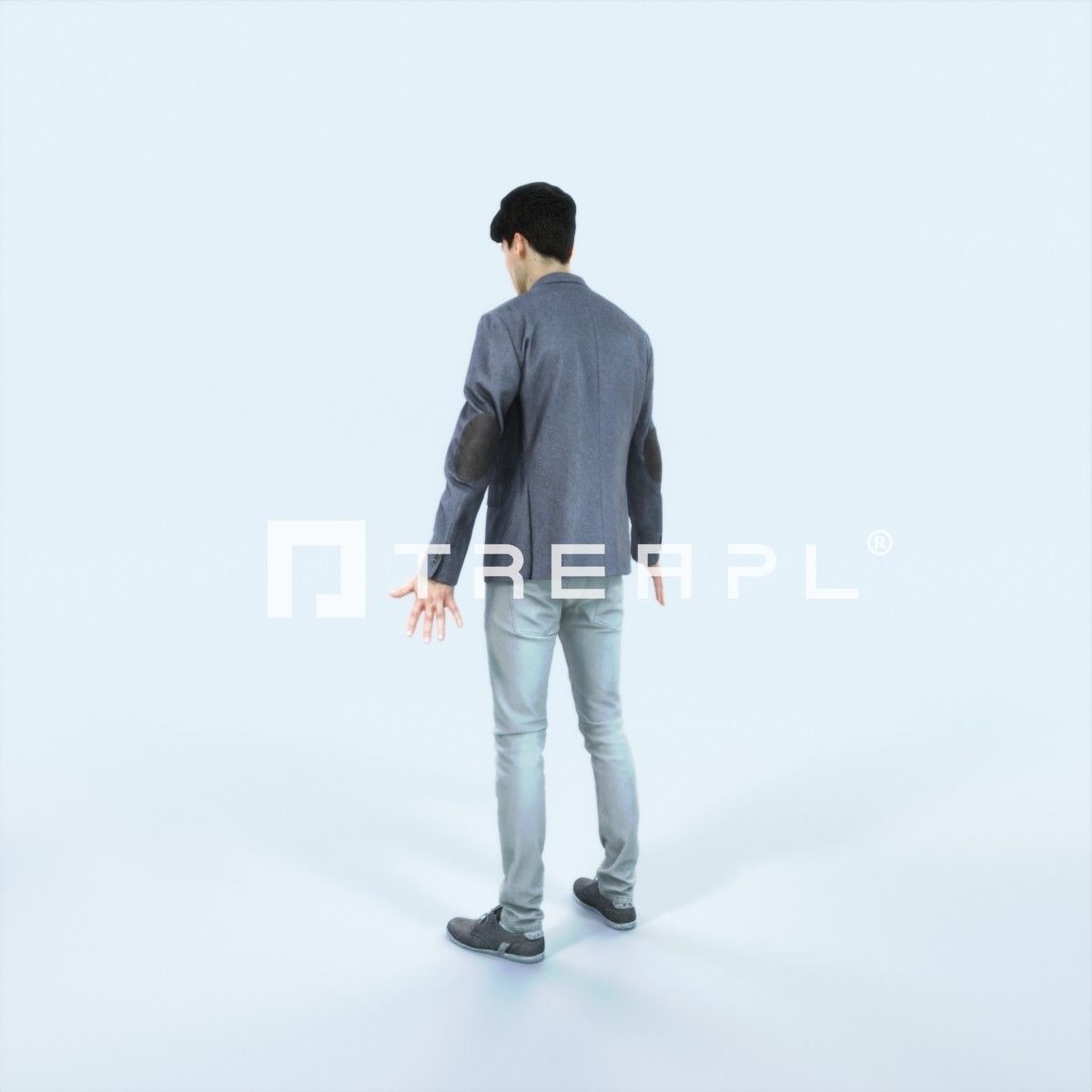 Prime D Animated Rigged Casual Man Low-poly 3D model_4