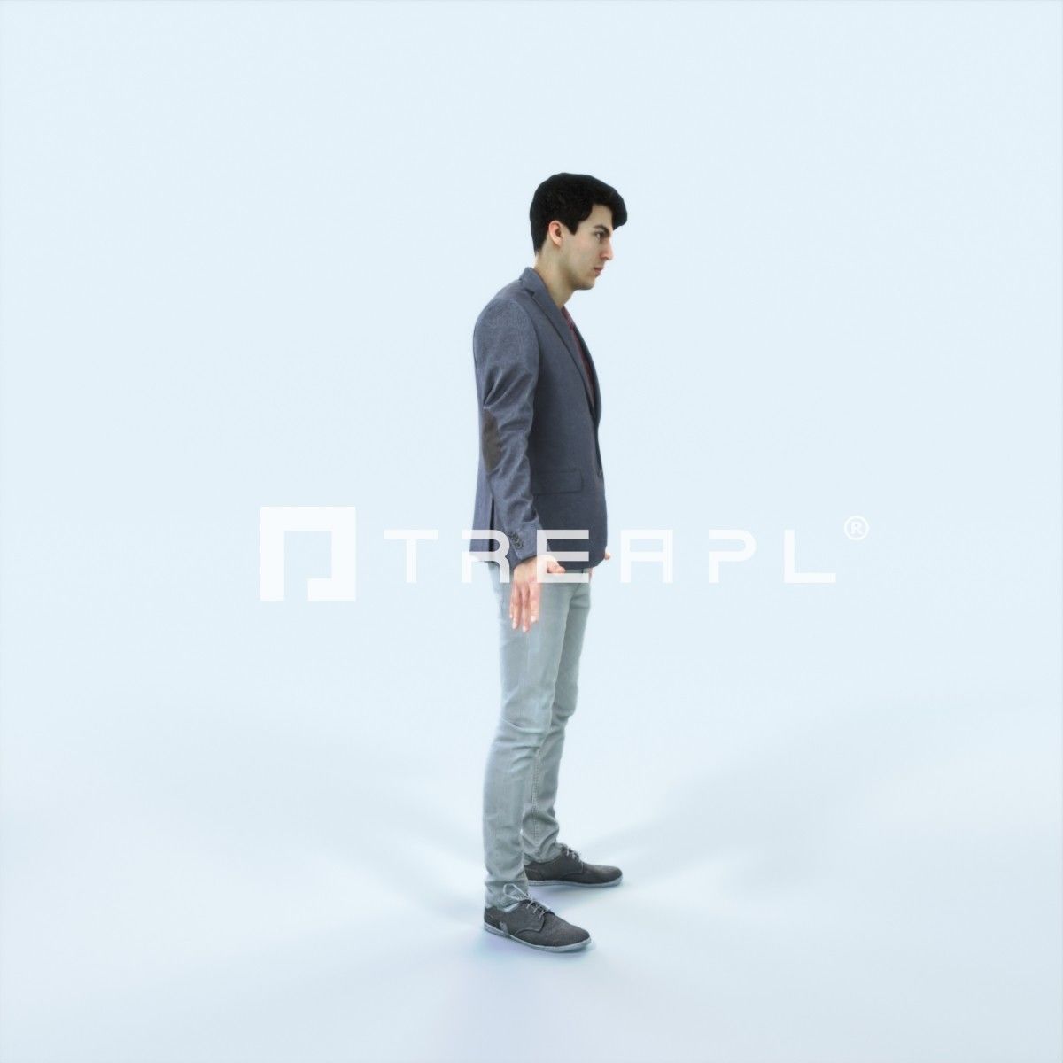 Prime D Animated Rigged Casual Man Low-poly 3D model_2