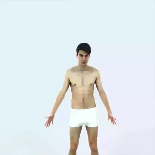 Prime I Beach Animated Rigged Sports Man