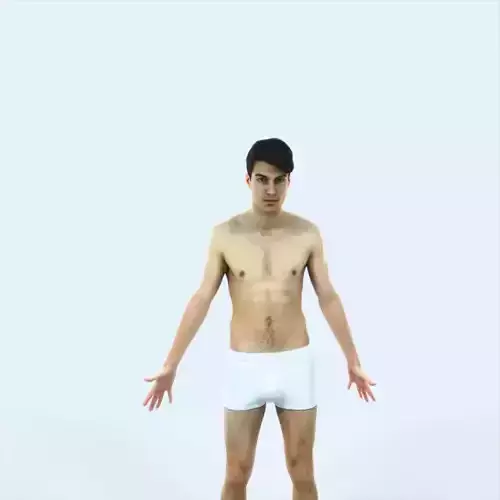 Prime D Beach Animated Rigged Sports Man