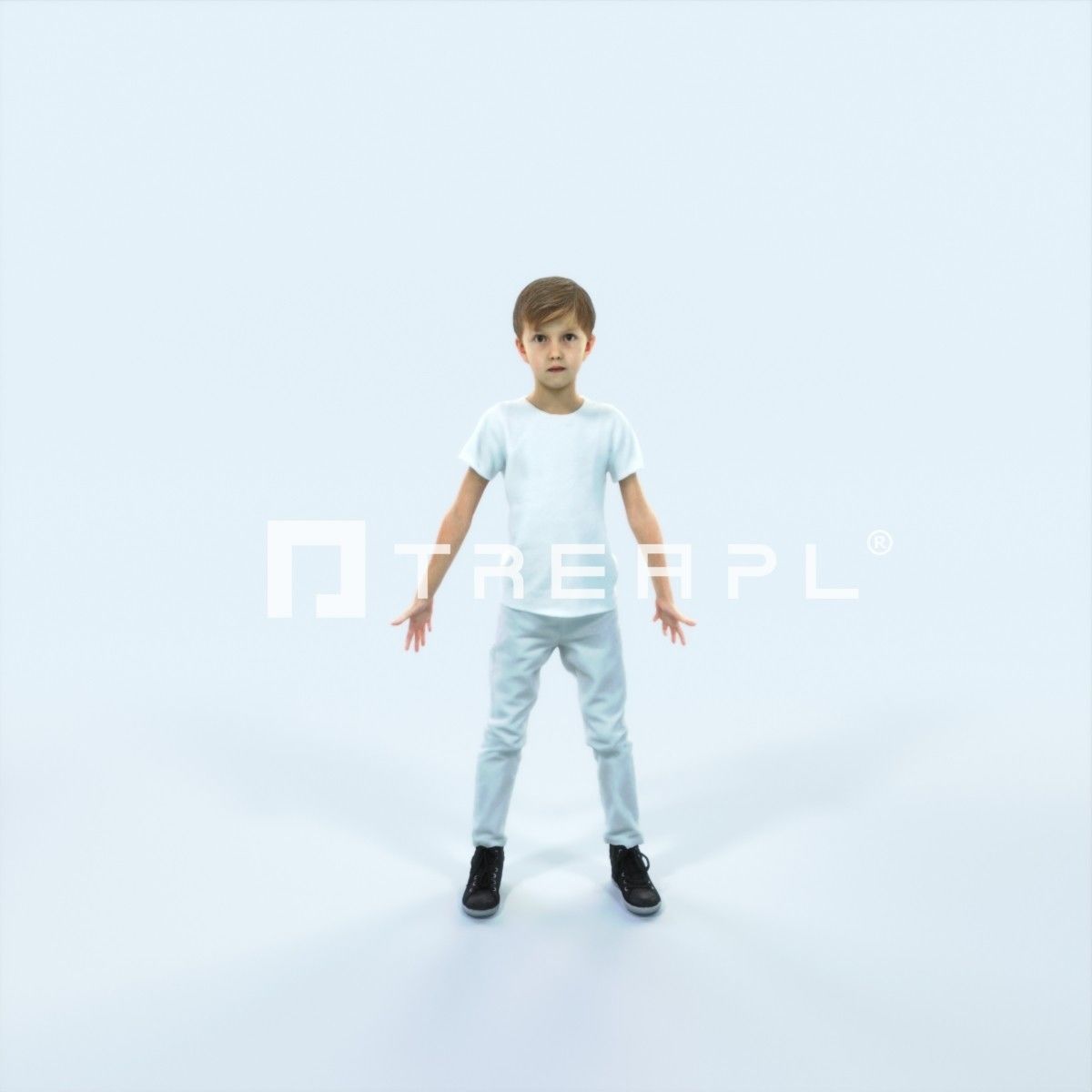 Story 01M Animated Rigged Casual Boy Low-poly 3D model_1