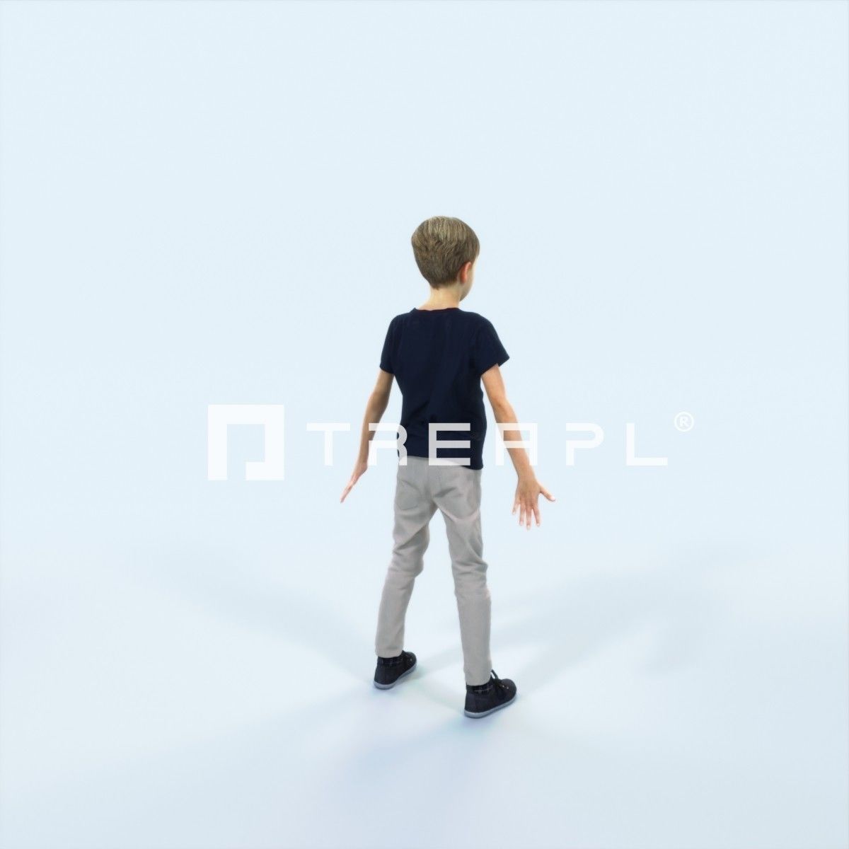 Story 01I Animated Rigged Casual Boy Low-poly 3D model_3