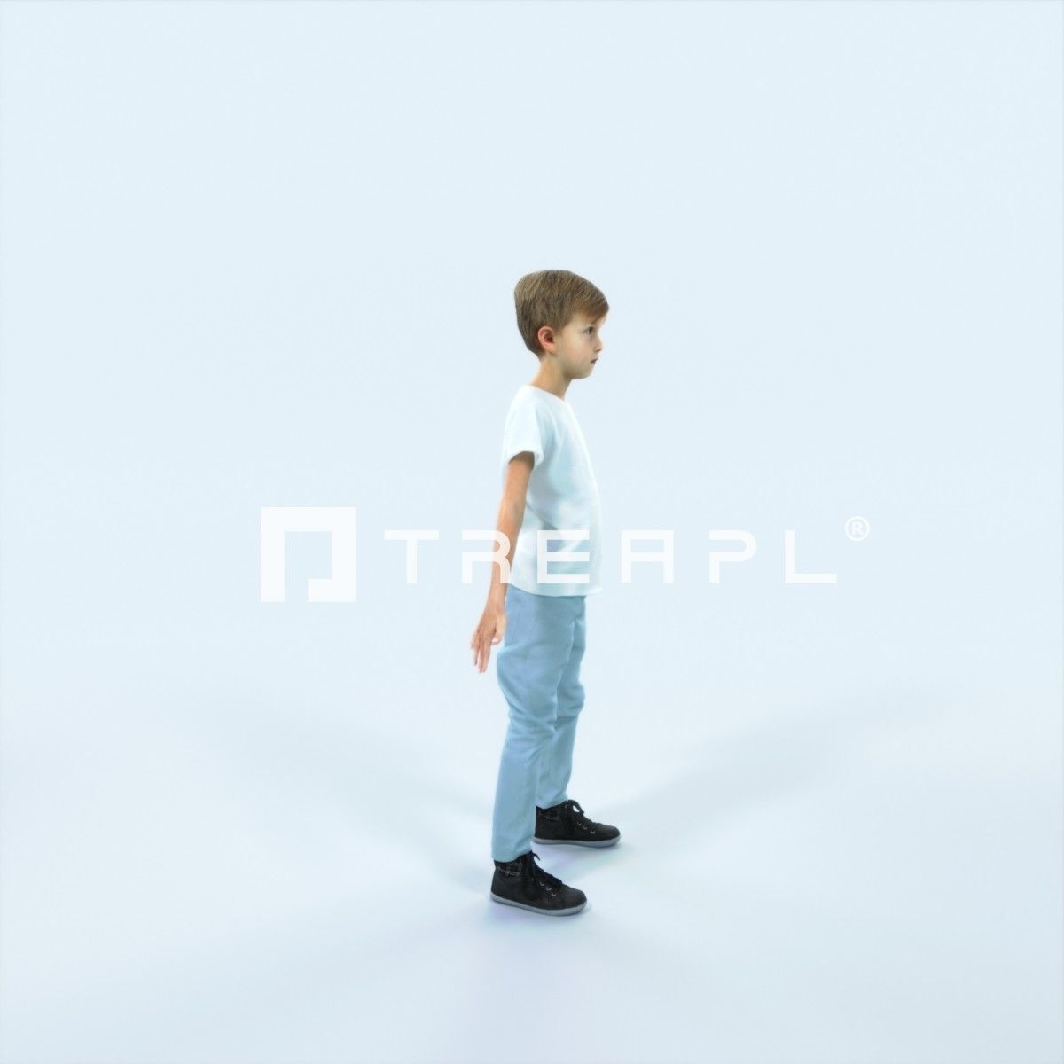 Story 01H Animated Rigged Casual Boy Low-poly 3D model_2