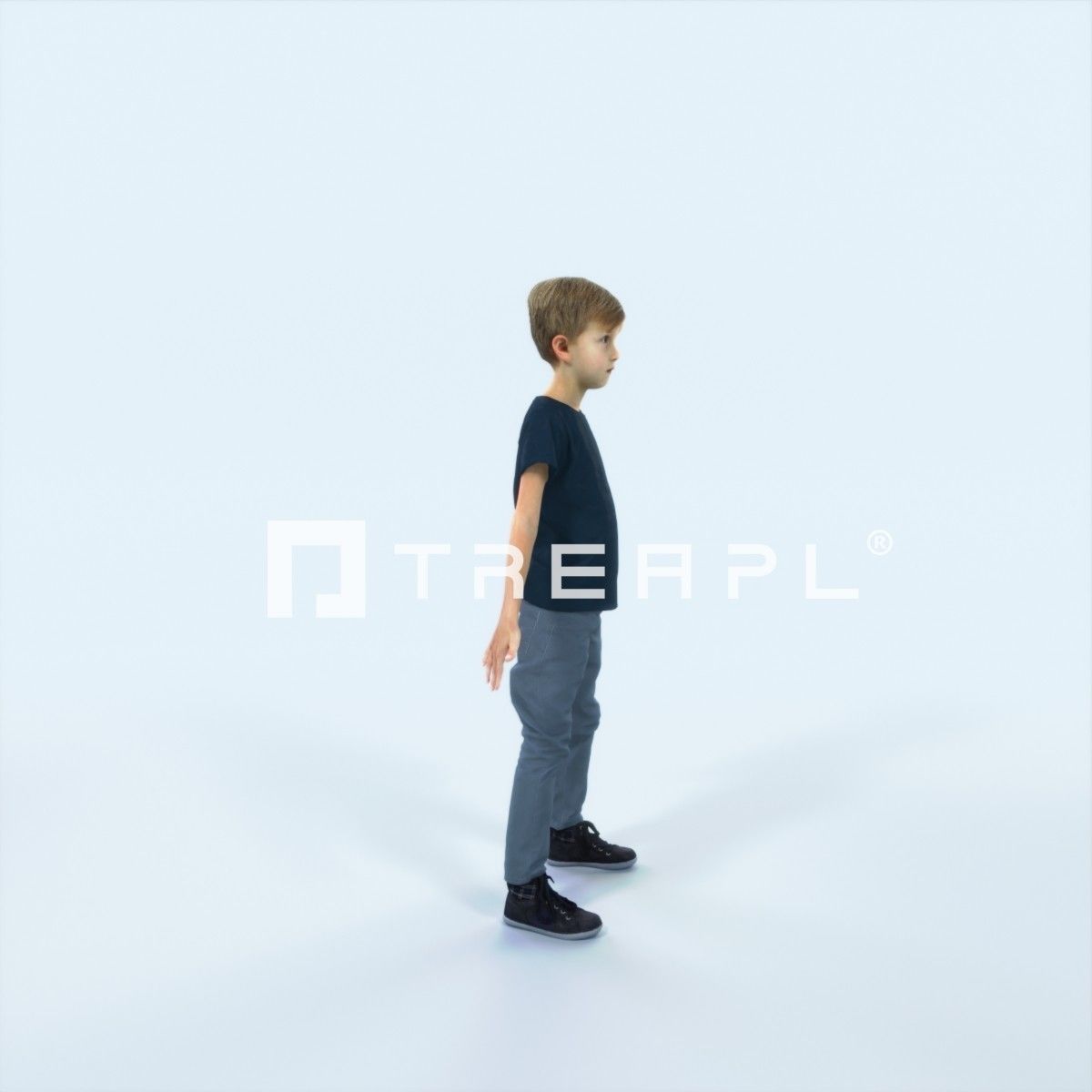 Story 01F Animated Rigged Casual Boy Low-poly 3D model_2