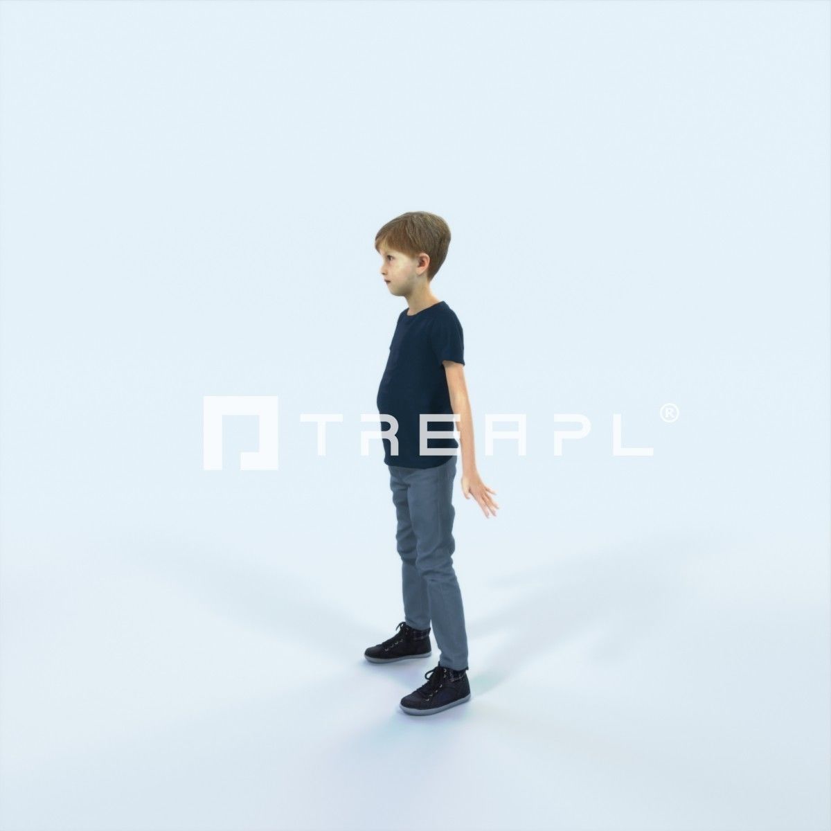 Story 01F Animated Rigged Casual Boy Low-poly 3D model_5