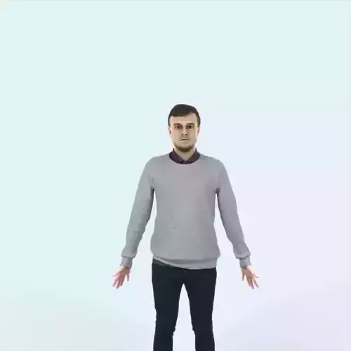 Veracity F Animated Rigged Casual Man