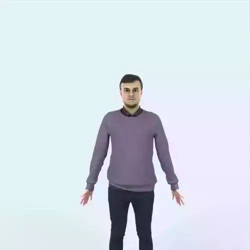 Veracity E Animated Rigged Casual Man