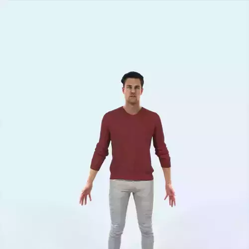 Virtue L Animated Rigged Casual Man