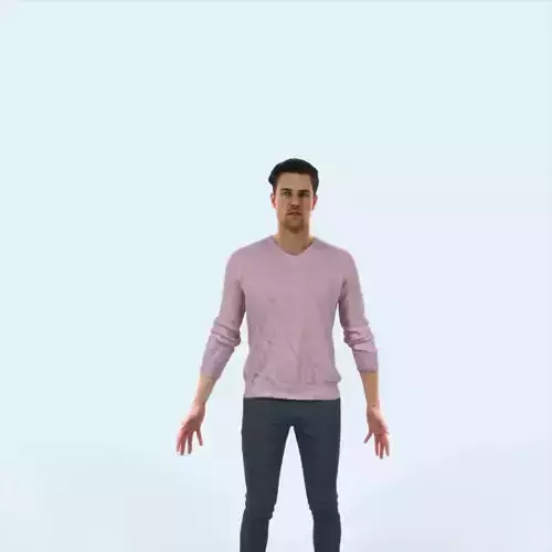 Virtue J Animated Rigged Casual Man