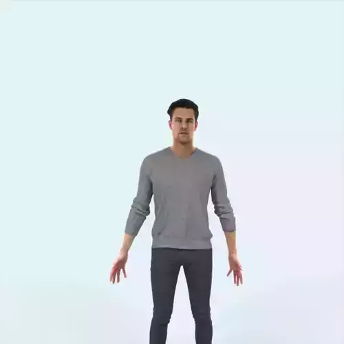 Virtue E Animated Rigged Casual Man
