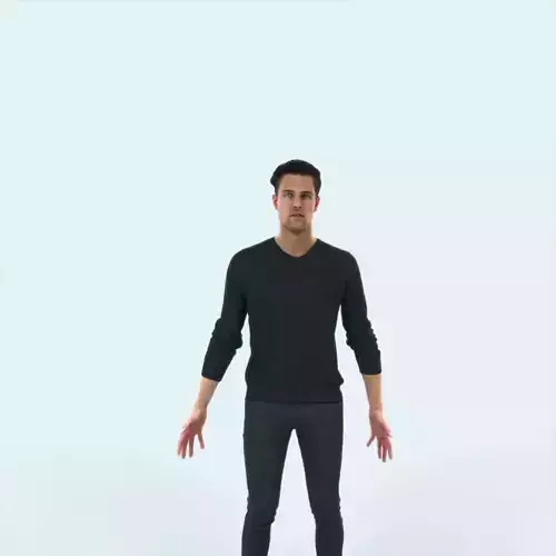 Virtue B Animated Rigged Casual Man