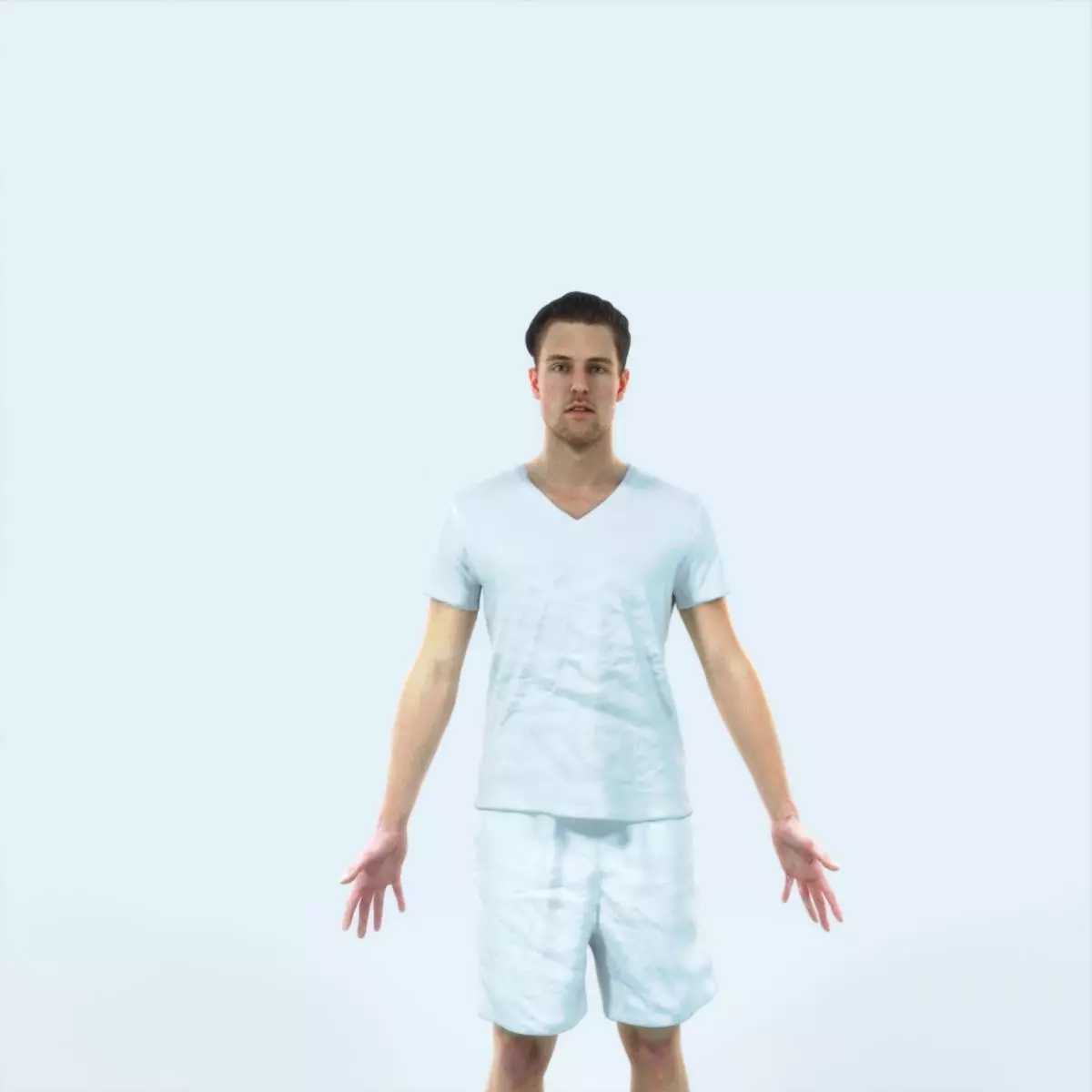 Virtue M Animated Rigged Sports Man Low-poly 3D model_0