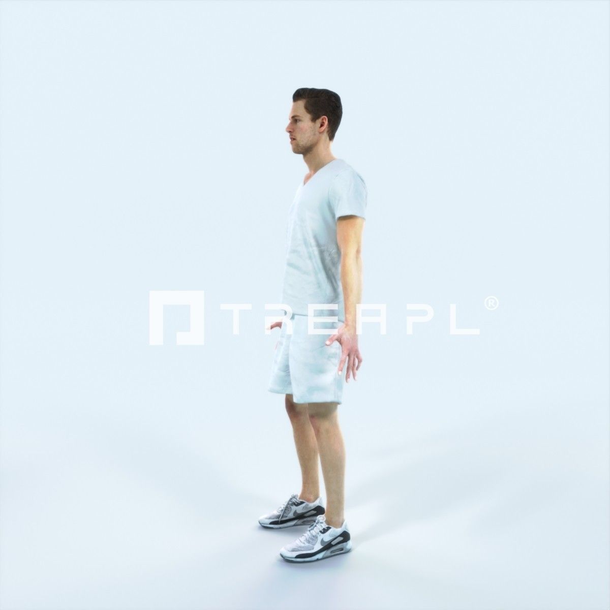 Virtue M Animated Rigged Sports Man Low-poly 3D model_5