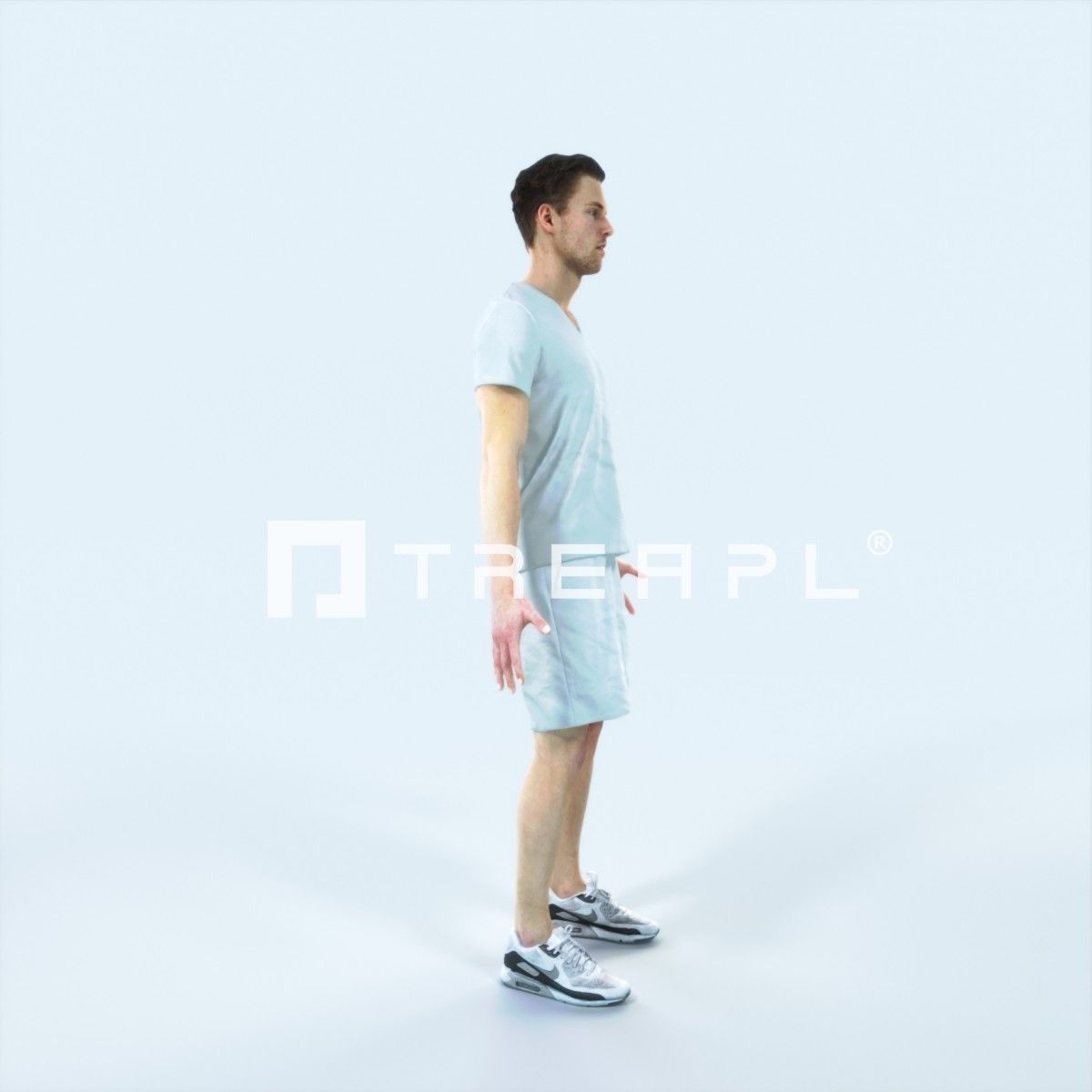 Virtue M Animated Rigged Sports Man Low-poly 3D model_2