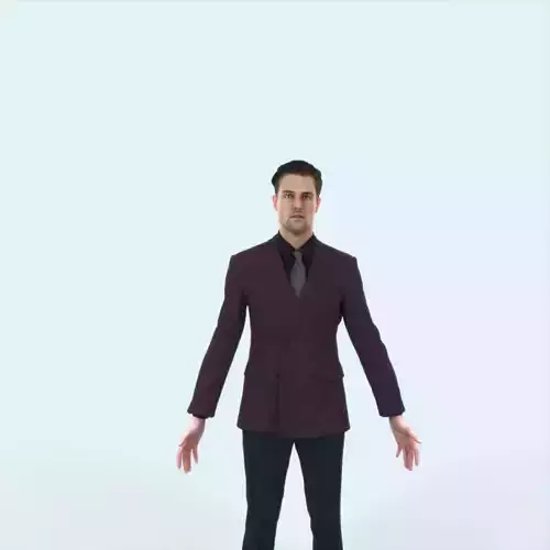 Virtue L Animated Rigged Elegant Business Man