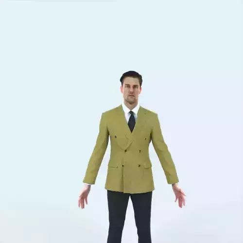 Virtue K Animated Rigged Elegant Business Man
