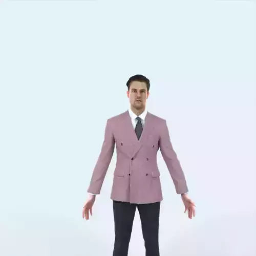 Virtue J Animated Rigged Elegant Business Man