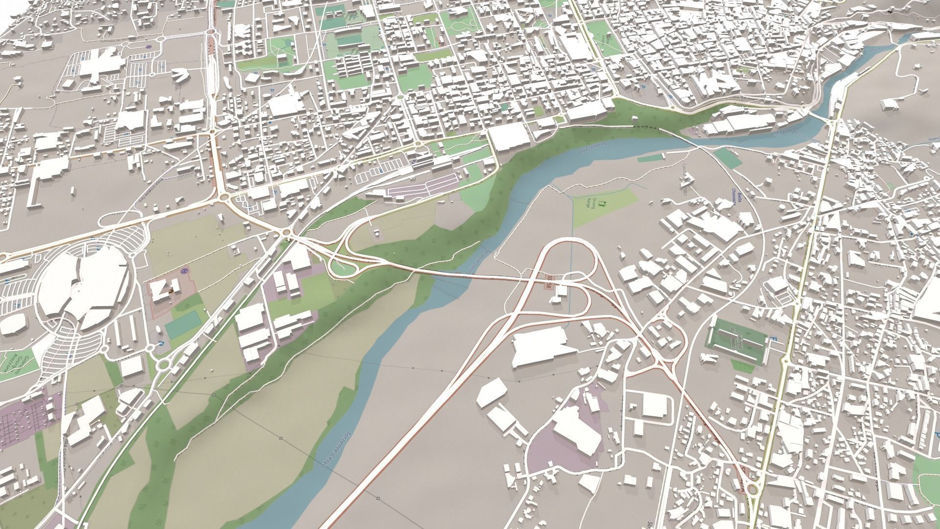 Cityscape Biella Italy  3D model_9