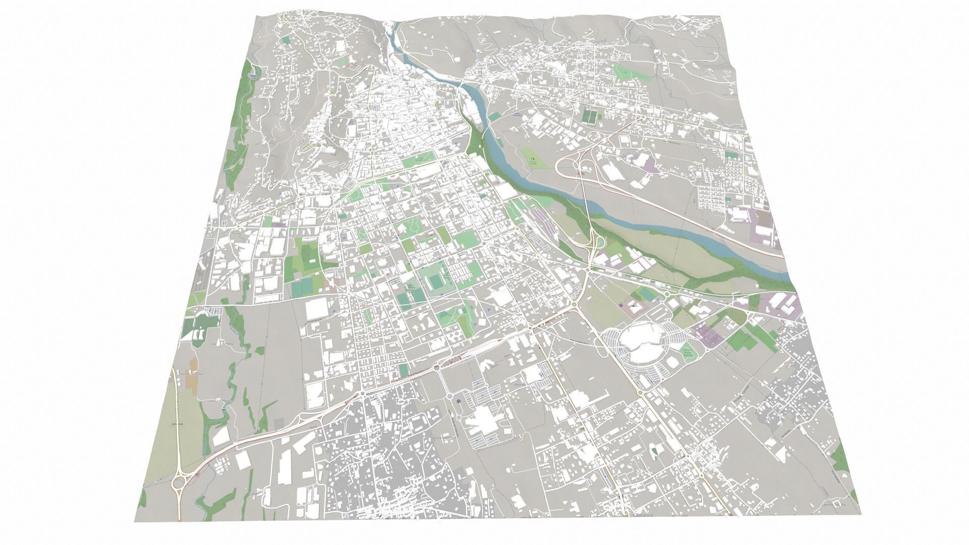 Cityscape Biella Italy  3D model_13