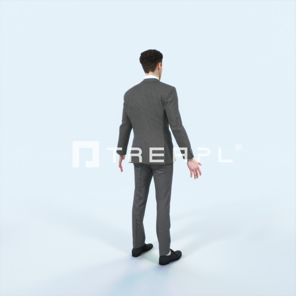 Virtue G Animated Rigged Elegant Business Man Low-poly 3D model_3