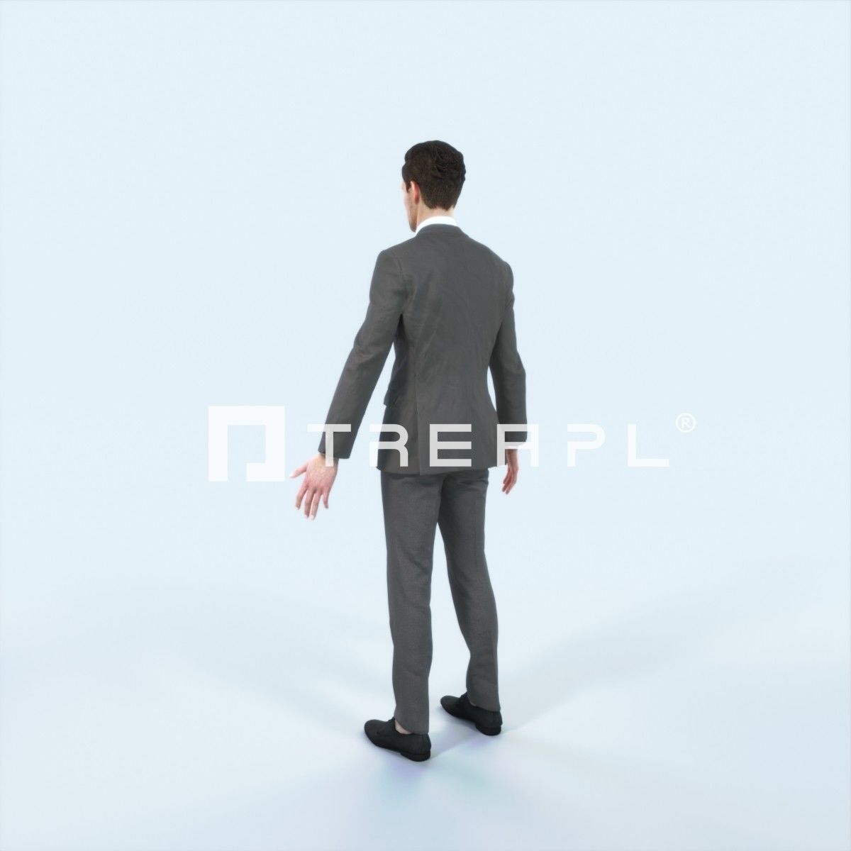 Virtue G Animated Rigged Elegant Business Man Low-poly 3D model_4