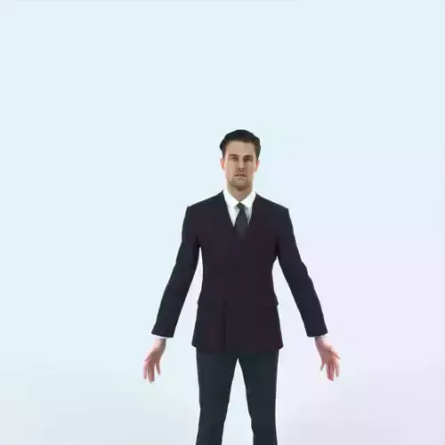 Virtue E Animated Rigged Elegant Business Man