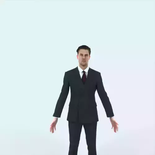 Virtue C Animated Rigged Elegant Business Man