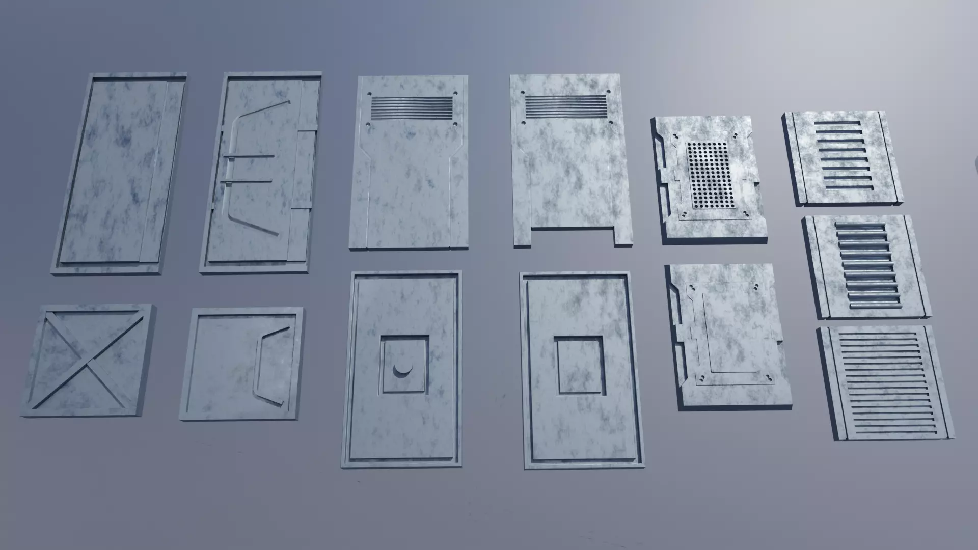 BASIC KITBASH 13 PIECE Low-poly 3D model_0