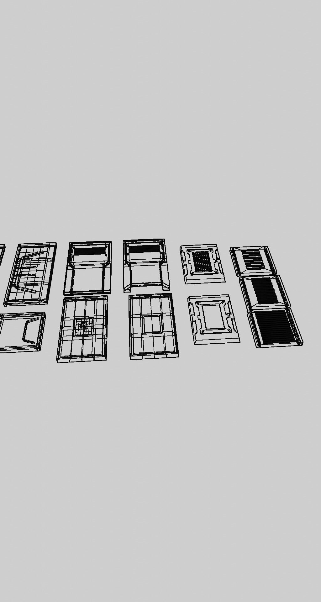BASIC KITBASH 13 PIECE Low-poly 3D model_3