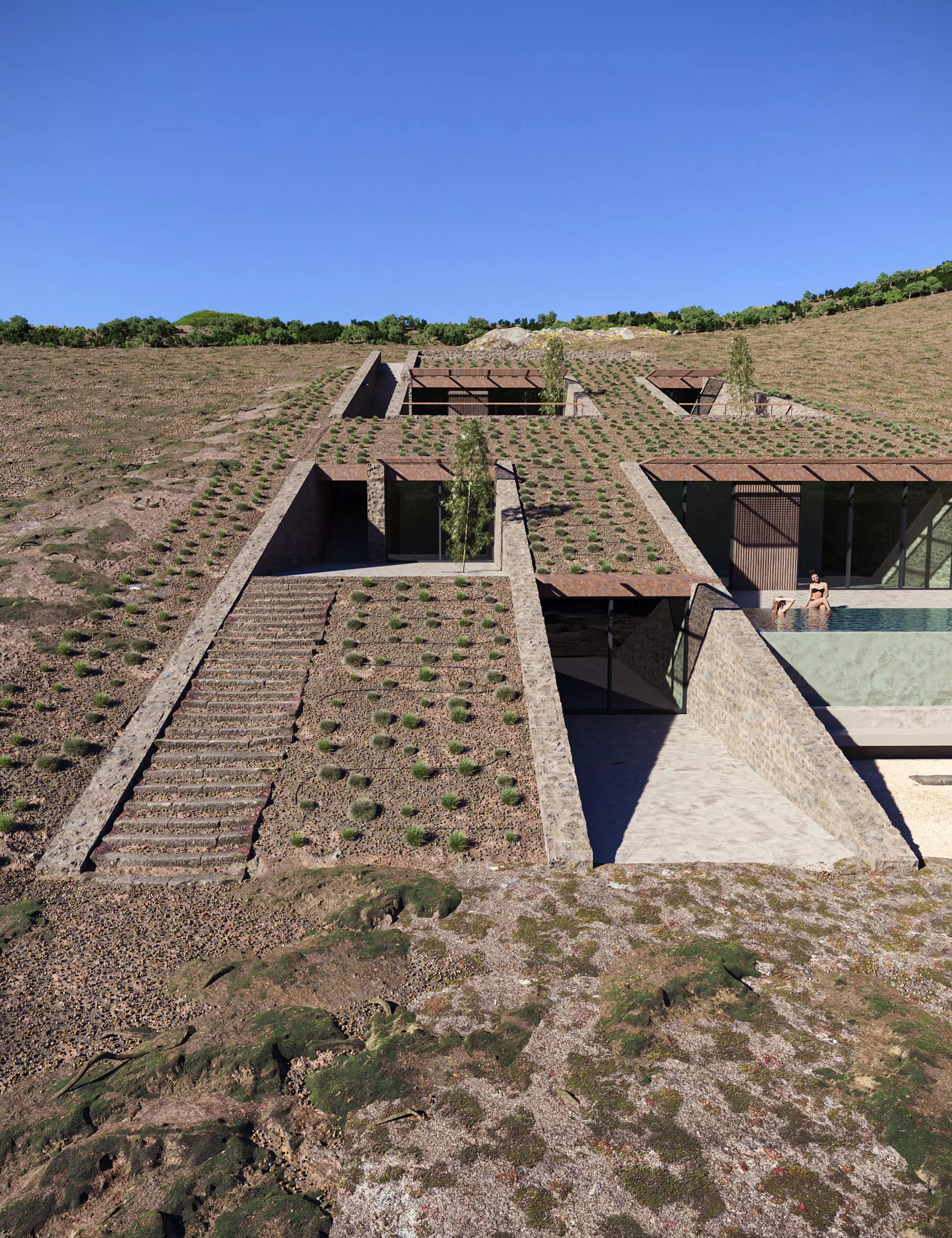 Ncaved House MOLD Architects 3D model