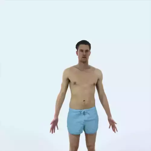 Virtue G Beach Animated Rigged Sports Man