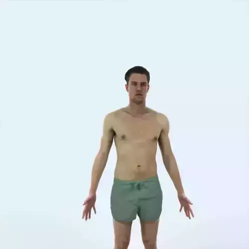 Virtue E Beach Animated Rigged Sports Man