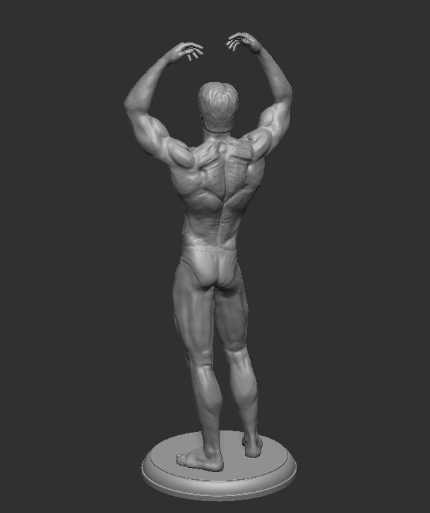 Frank Zane bodybuilder 3D print model 3D print model_4