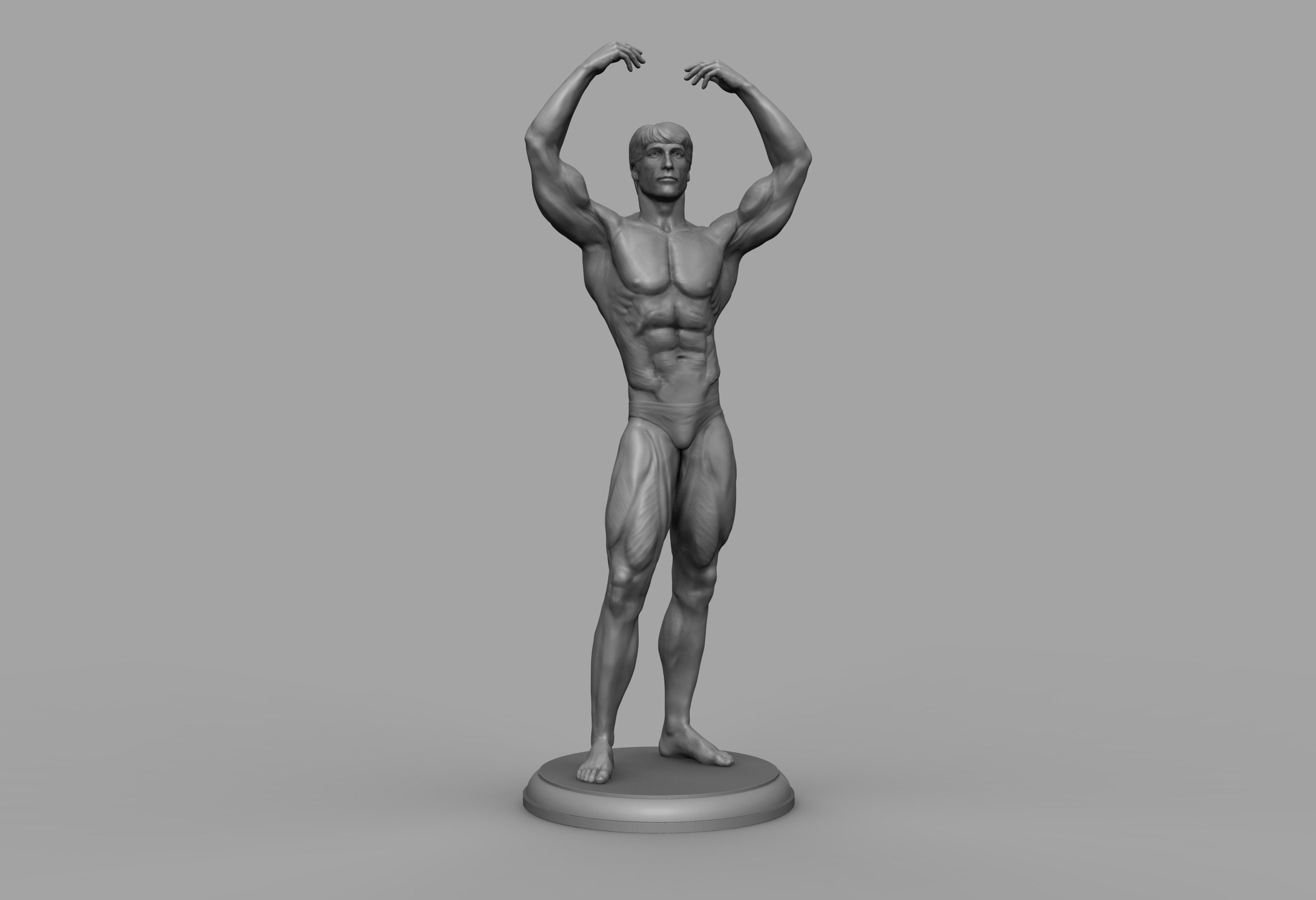 Frank Zane bodybuilder 3D print model 3D print model_5