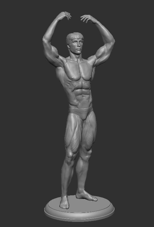 Frank Zane bodybuilder 3D print model 3D print model_2