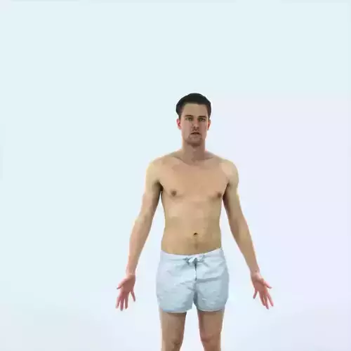 Virtue A Beach Animated Rigged Sports Man