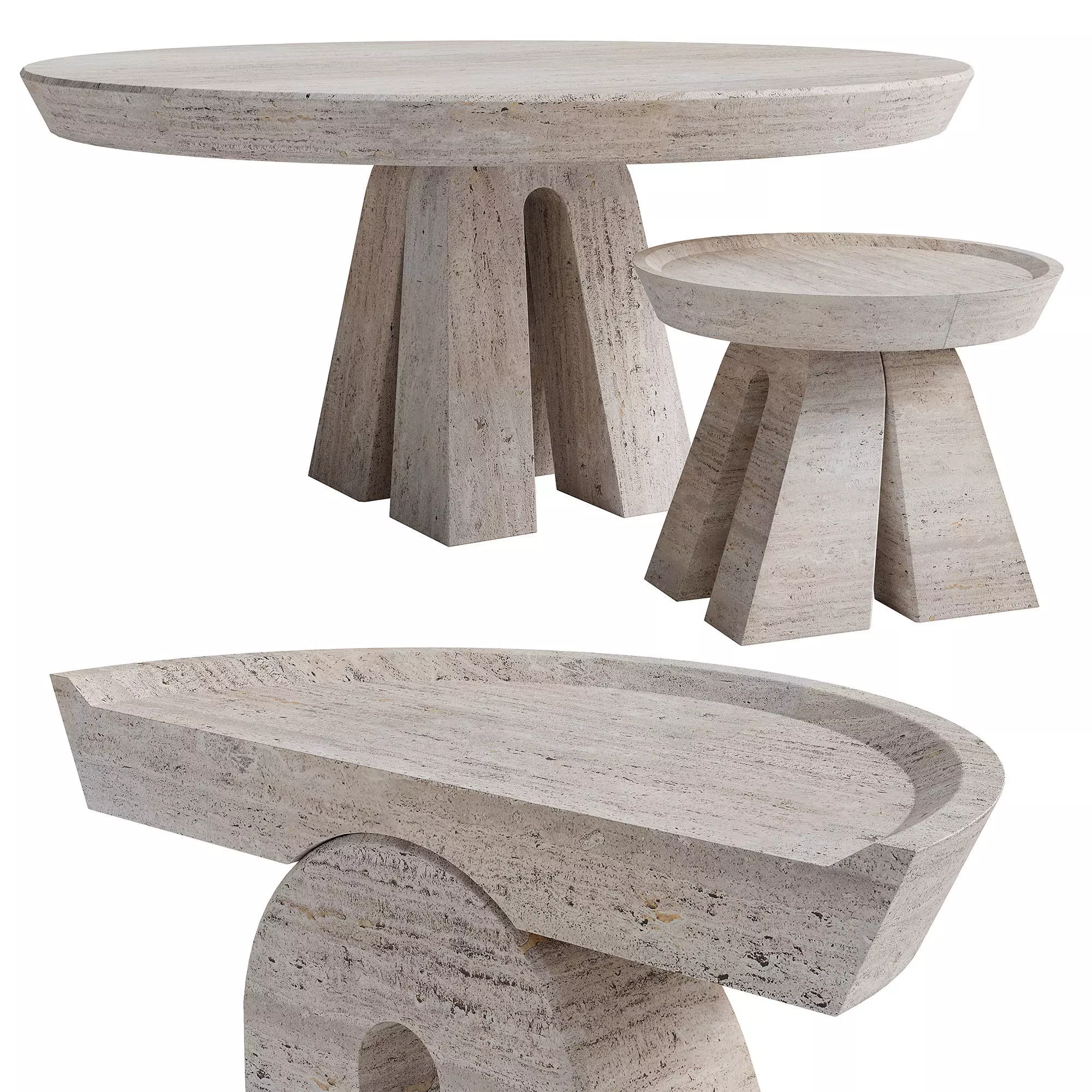 Studiotwentyseven Dona Table Low-poly 3D model