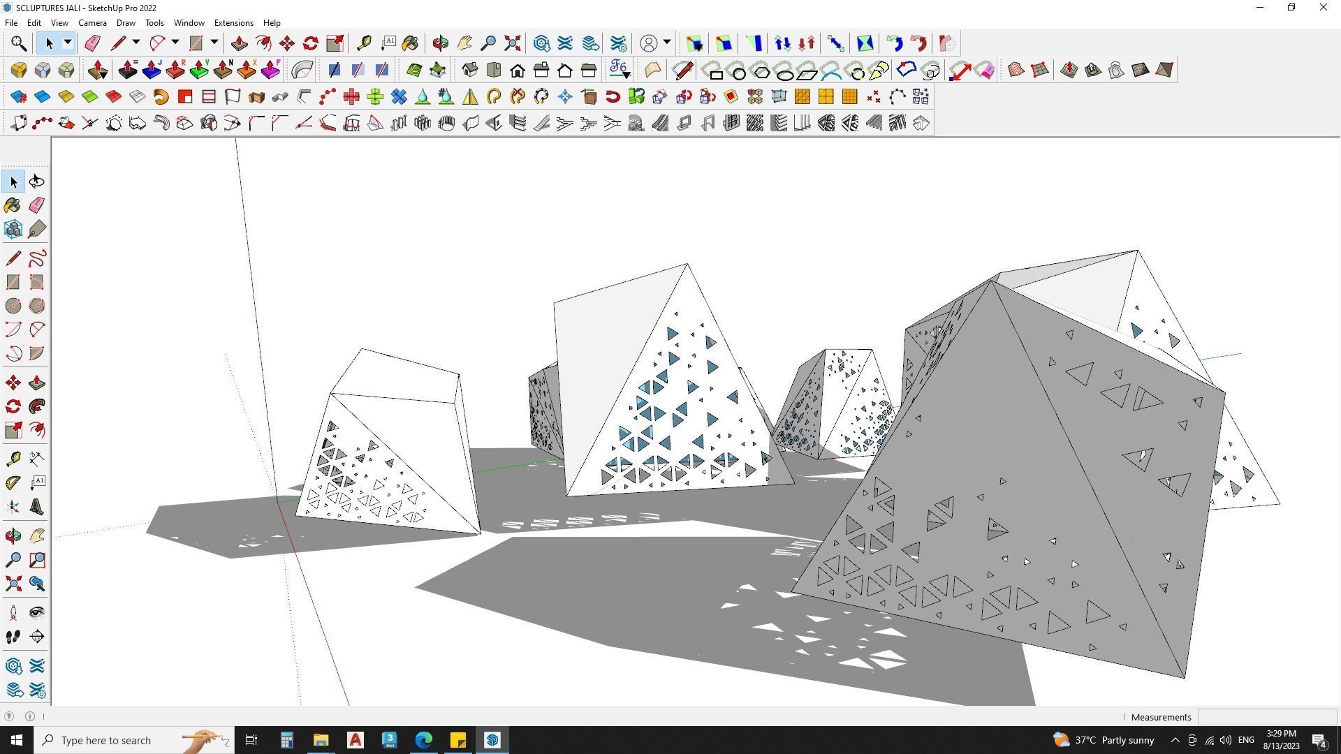 Abstract Sculpture 3d Model 3D model_2