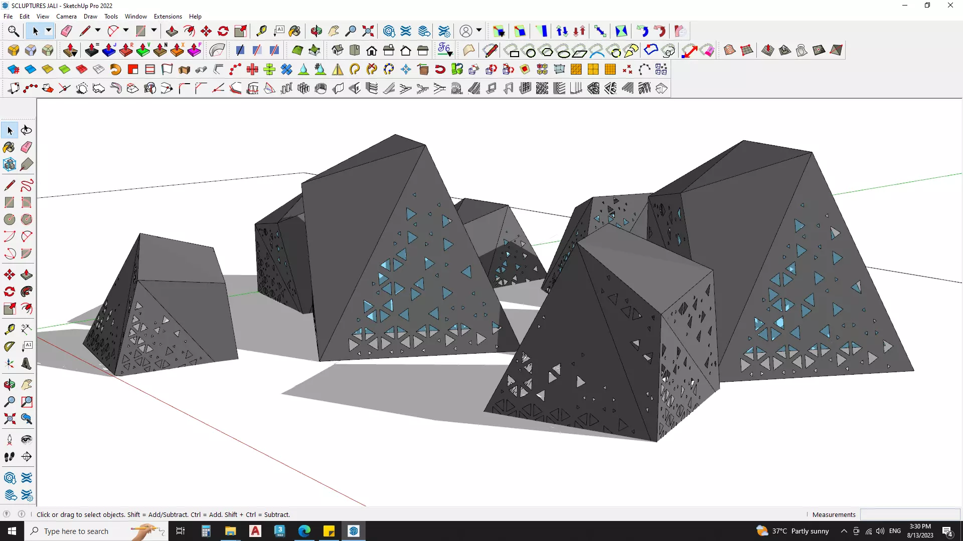 Abstract Sculpture 3d Model 3D model_0