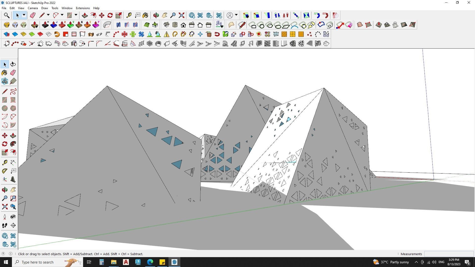Abstract Sculpture 3d Model 3D model_3