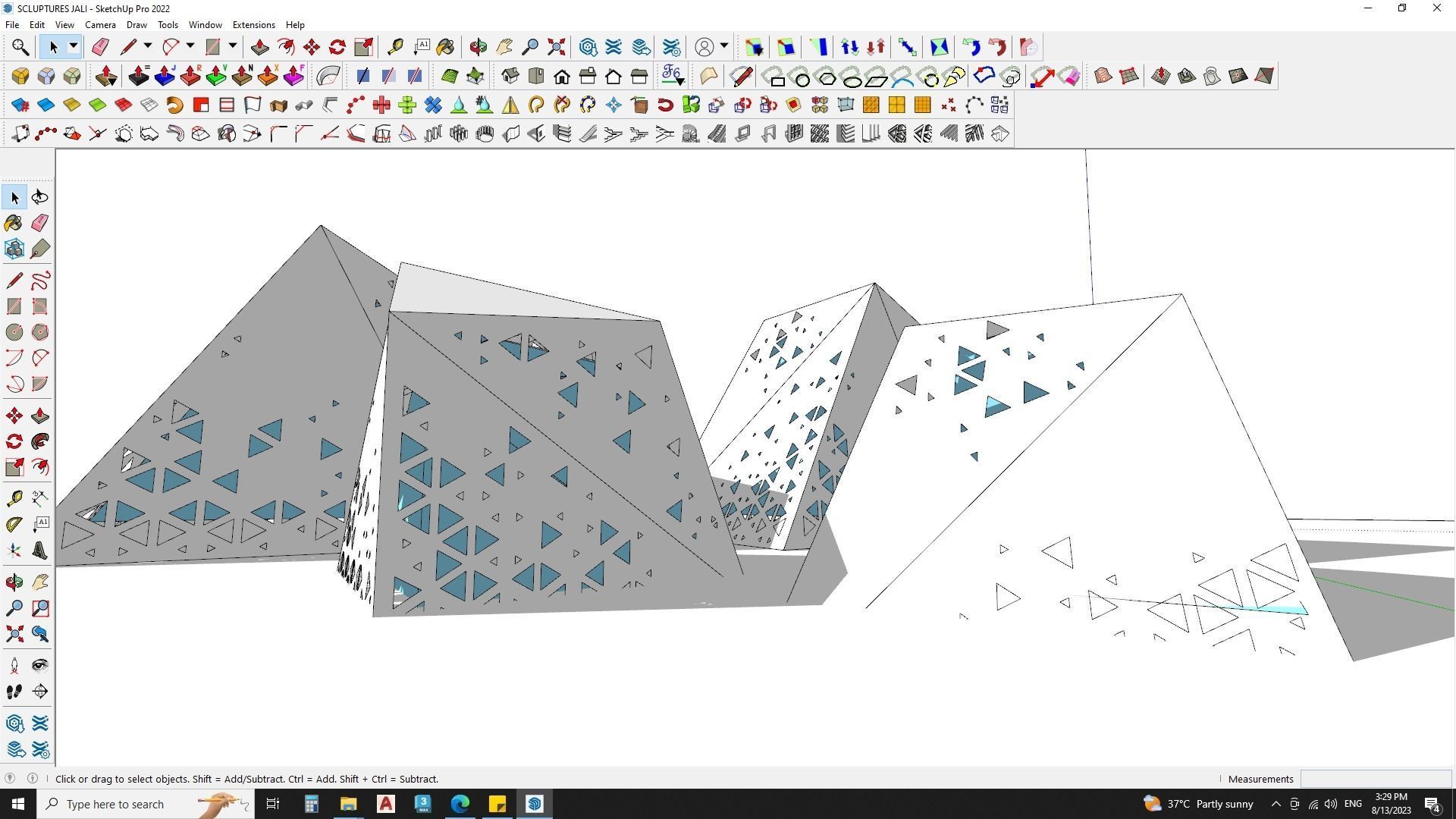 Abstract Sculpture 3d Model 3D model_4