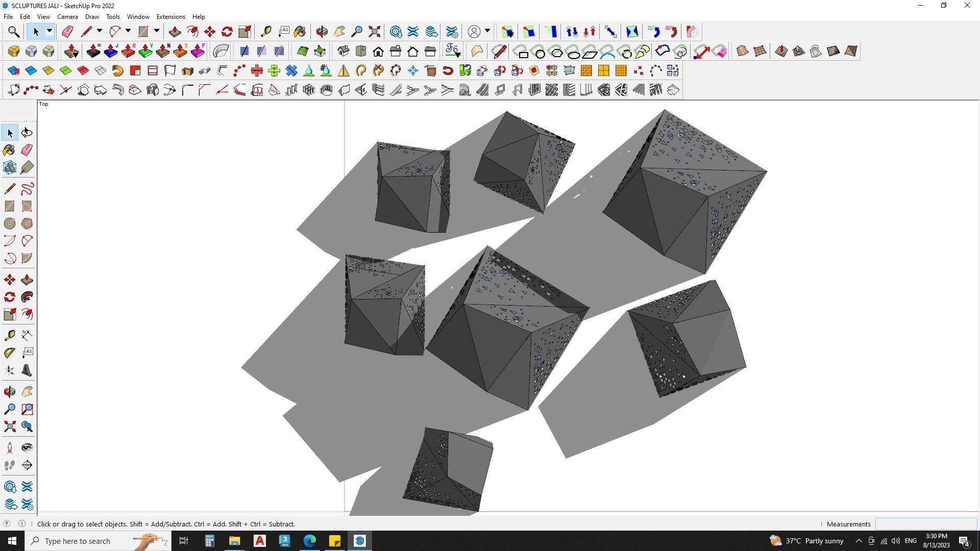 Abstract Sculpture 3d Model 3D model_7