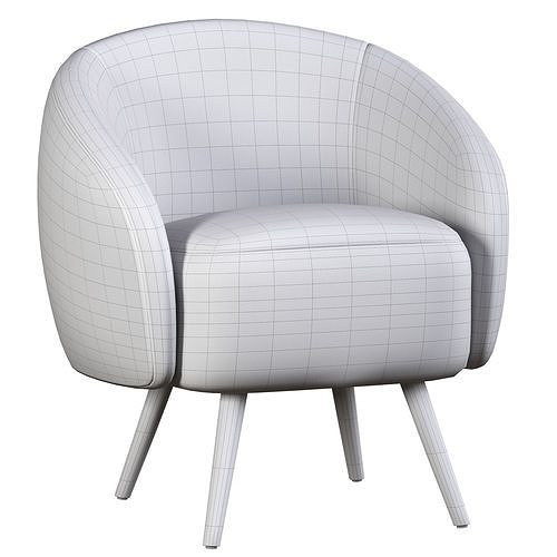 Mylo Accent Chair 3D model 4