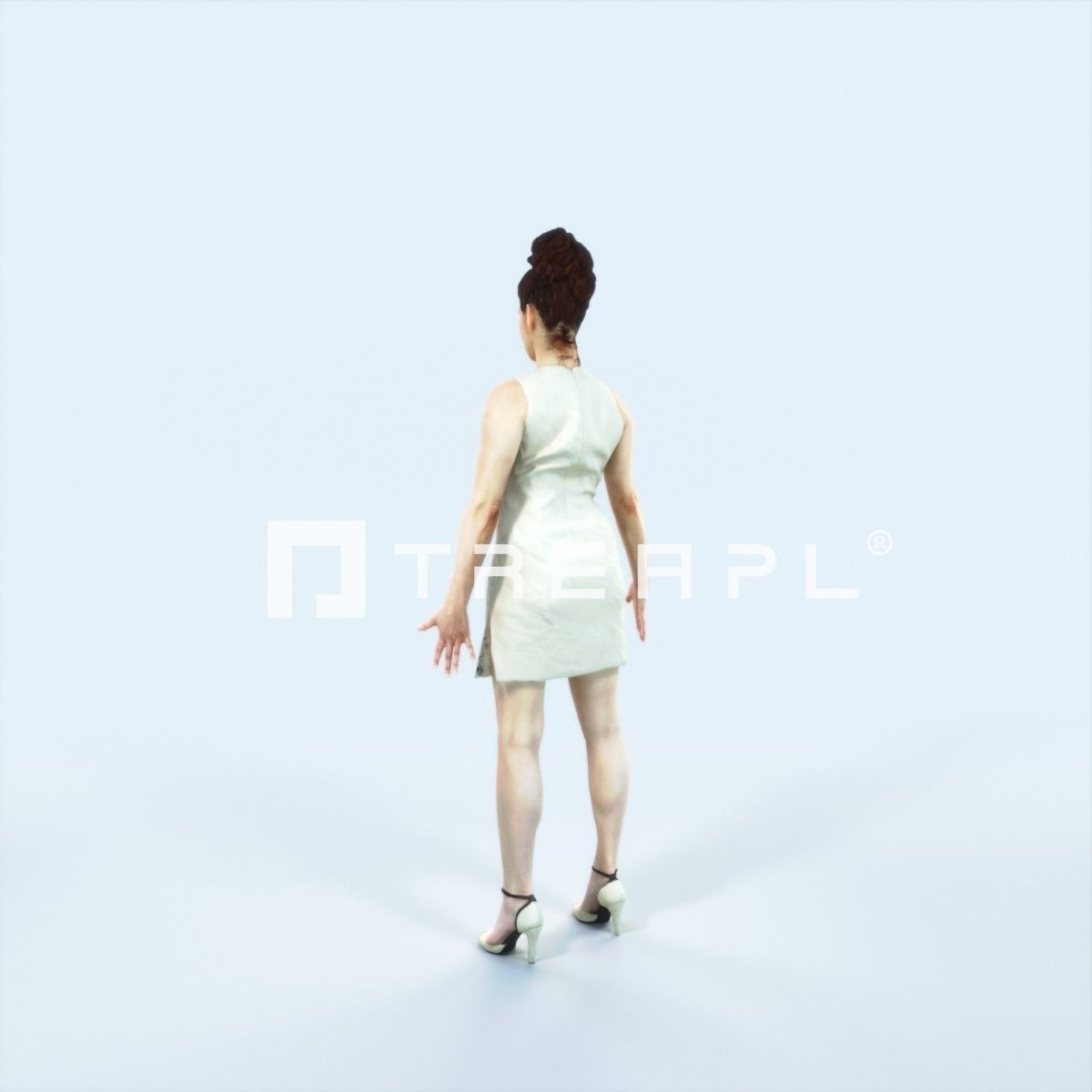 3D model Yearn A Animated Rigged Event Elegant Woman VR / AR / low-poly ...
