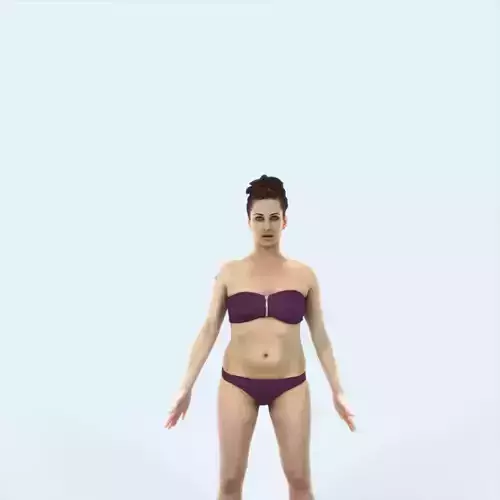 Yearn L Beach Animated Rigged Sports Woman