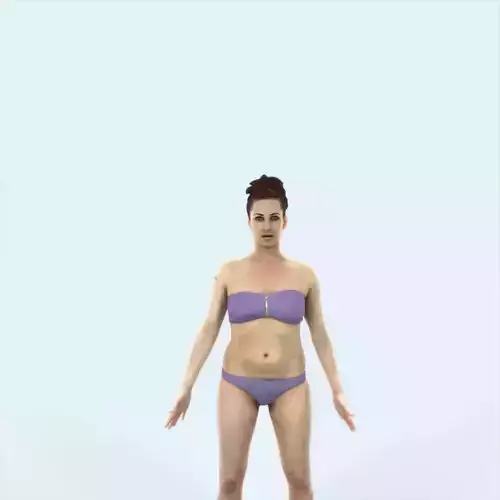 Yearn K Beach Animated Rigged Sports Woman