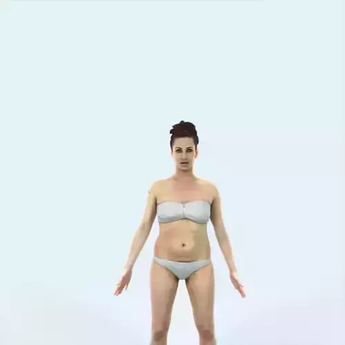 Yearn D Beach Animated Rigged Sports Woman