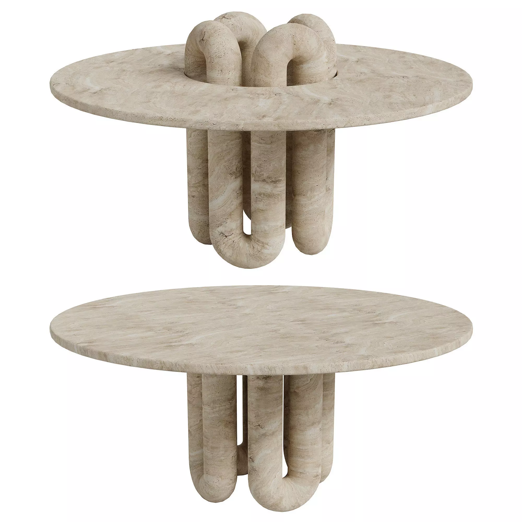 Studiotwentyseven Universe Round Table Low-poly 3D model