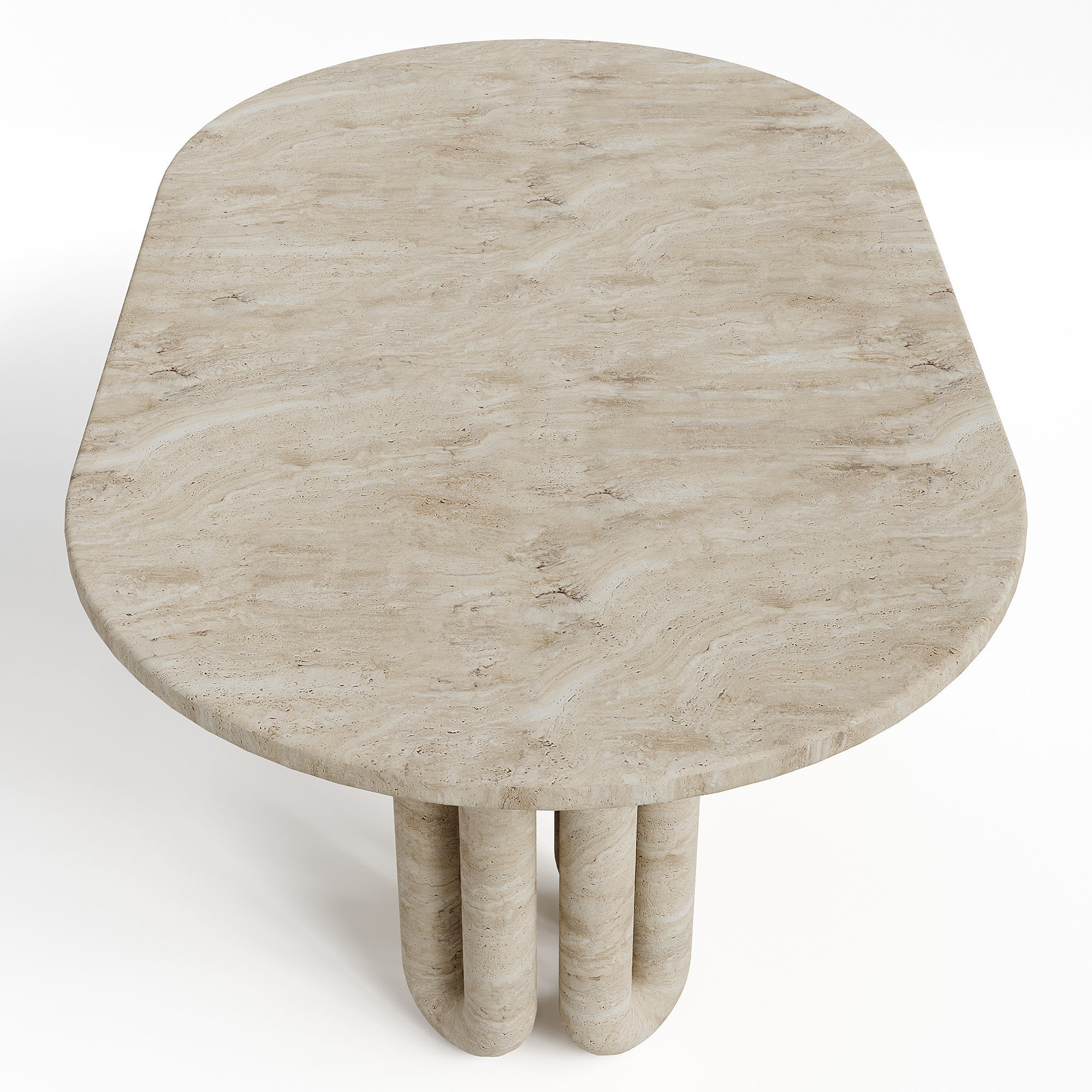 Studiotwentyseven Universe Two Legs Table Low-poly 3D model_4