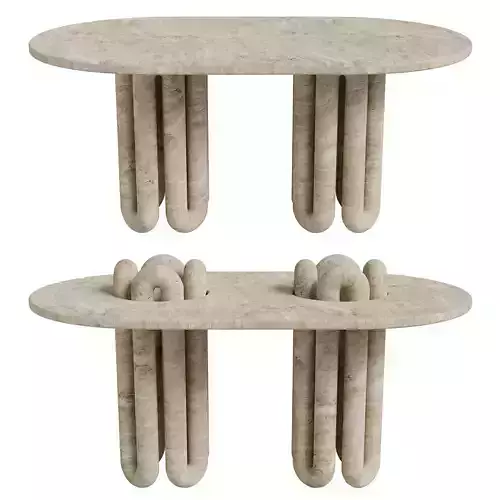 Studiotwentyseven Universe Two Legs Table Low-poly 3D model